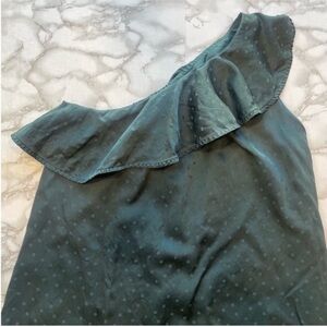 Madewell Silk Dance Floor One Shoulder Shift Dress